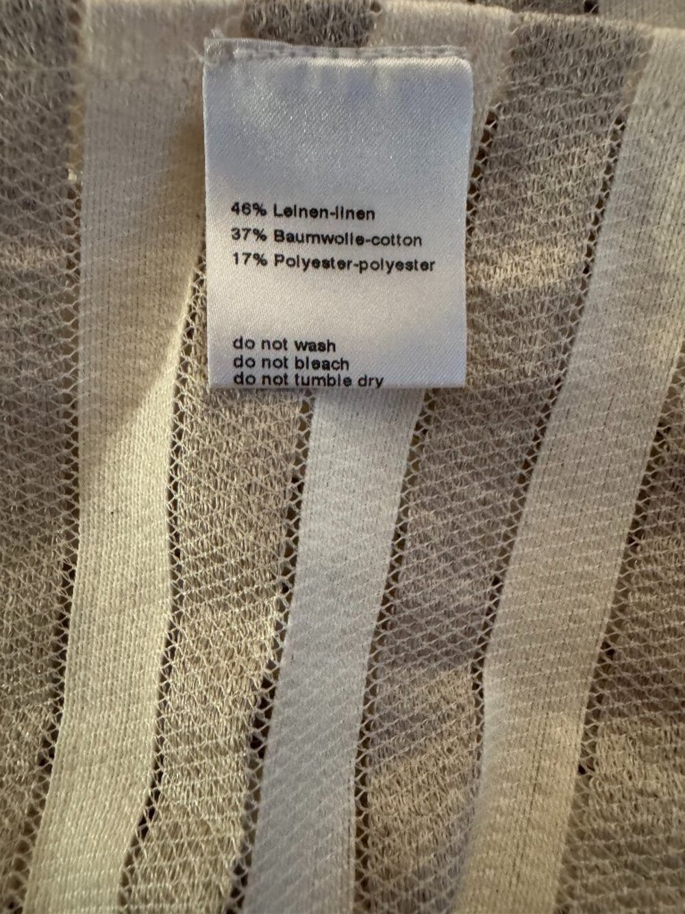 AKRIS PUNTO Striped Knee-Length Dress  Neutral Colors, Size US12 - Picture 7 of 10